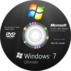 Windows Ultimate 7 SP1 64-bit English DSP 3 OEI DVD