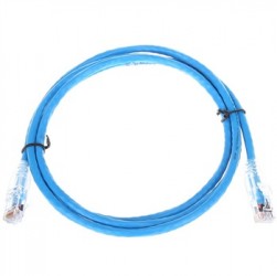 AMP 1859239-5 Category 5e Cable Assembly, Unshielded, RJ45-RJ45, SL, 5Ft, Blue