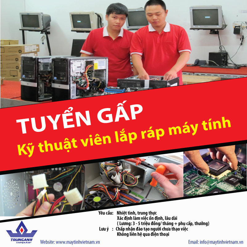 TUYỂN DỤNG: KỸ THUẬT VIÊN TIN HỌC - 6.2014