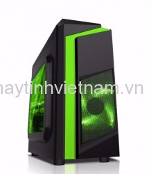 Vỏ máy tính Sama E-Sport F2 Black - Green (MicroATX, Mini-ITX)