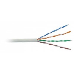 AMP Category 5E UTP Cable (350MHz), 4-Pair, 24AWG, Solid, CMR, 305m, White 6-57826-2